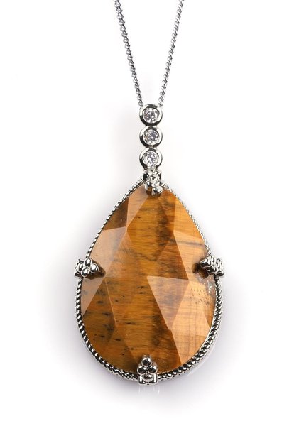 Tiger's Eye Natural Stone Necklace