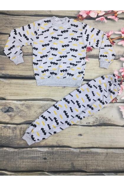Boy's Batman Printed Seasonal Rose Gold Double Suit