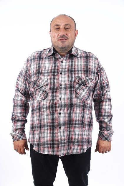 Plus Size Lumberjack Shirt Sportsman 22215-black