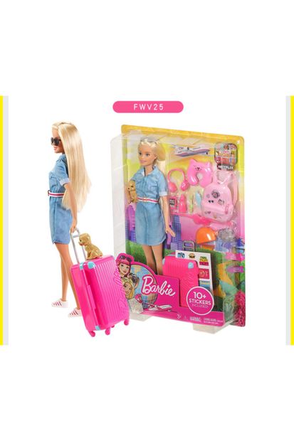 Barbie Seyahatte Bebeği Ve Aksesuarları Fwv25 Matfwv25 - 3
