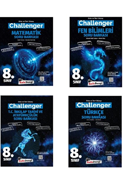 Kafa Dengi Yayınları 8.sınıf Challenger Seti 4 Kitap 9786052387863