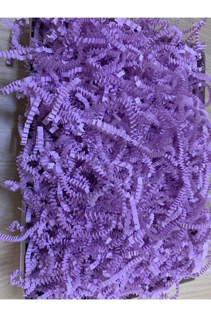 Cropped Z Zigzag Pelur Scrap Paper 500 Gr Lilac Lilac Color Ornament Filling Material Lilac Paper