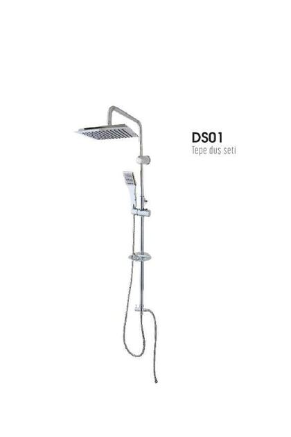 Fleko Banyo Krom Çelık Dus Setı