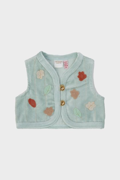 Baby Girl Green Vest 22fw0lt7701