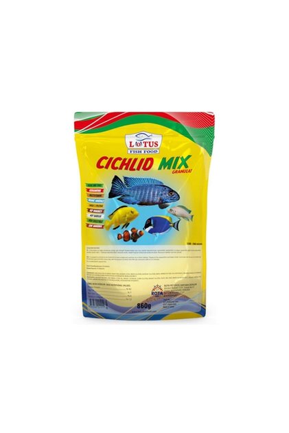 Cichlid Mix Granül Malawi Ciklet Yunus Sarı Prenses Ahli Balık Yemi 1 Kg