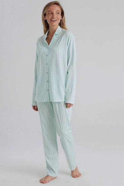 31810 Women's Mint Long Sleeve Shirt Pajama Set