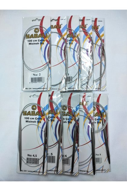 Set de frigarui din plasa de titan Yabalı 100 cm - 10 bucăți - 2-2,5-3-3,5-4-4,5-5-6-7-8 numere