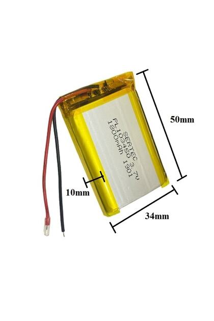103450 3.7v 1800mah Lityum Polimer Pil 1.5a (DRONE İÇİN UYGUN DEĞİLDİR)