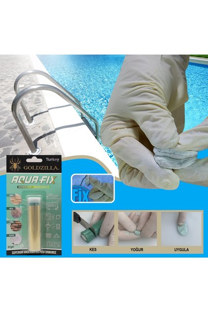 Aquafix Havuz Kaçak Su Altı Tamir Onarım Yapıştırıcı Epoksi Kaynak Macun 57 Gr (dolgu , Yapıştırma)