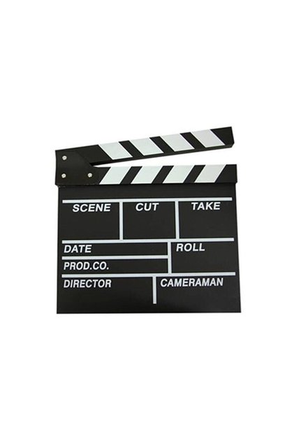 Dekoratif Retro Tasarım Yazı Yazılabilir Klasik Sinema Klaketi