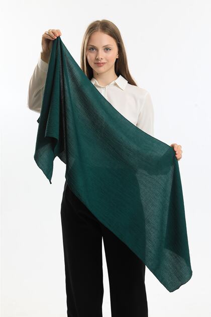 Soft Cazz Scarf (Average 42x150 Cm - Narrow Size, Not Shawl!!! )Duck Head Green