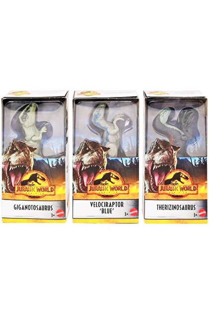 Jurassic World 3'lü Seri Set Mattel Dominion Lisanslı Orjinal