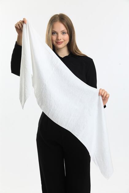 Voile Scarf (Average 35-150 Cm Narrow Size... Not a Shawl!!!! )Ecru