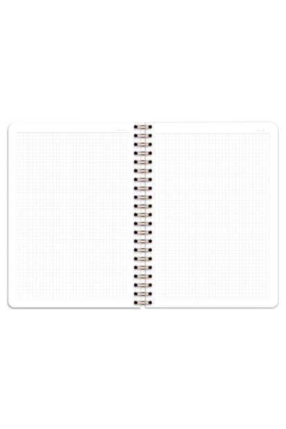 Matt Notebook 20x28 Cm A4 Lastikli Spiralli Sert Kapak Not Defteri Kareli - 8