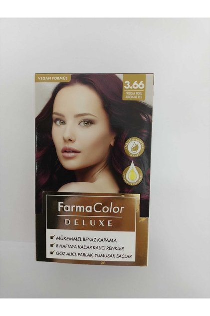 Farmacolor Deluxe Saç Boyası PATLICAN MORU 3.66