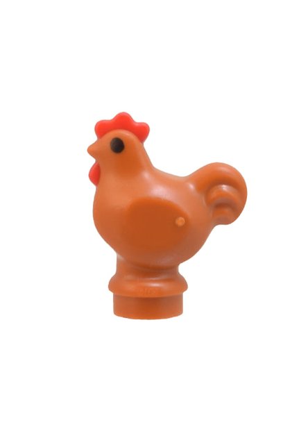 Orjinal Aksesuar Custom Minifigür Minifigure Hayvan Animal Chicken Çiftlik Kahverengi Tavuk