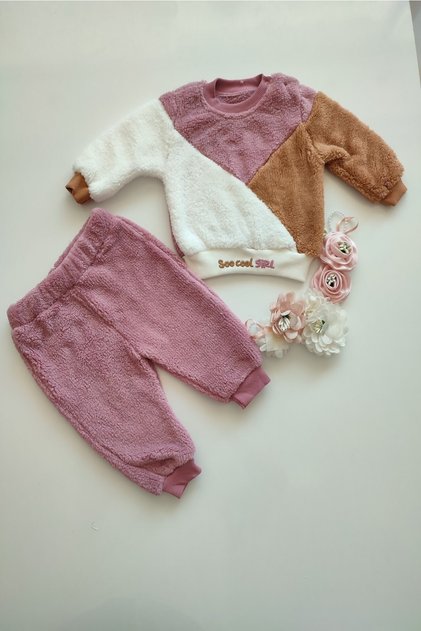 Nazlı Baby 100% Welsoft Lower and Upper Baby Set