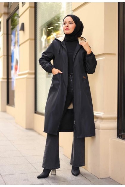 Women's Hooded Bondit Fur Coat