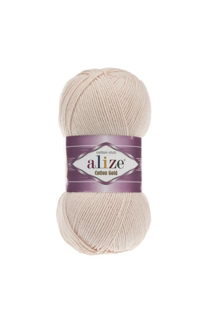 Cotton Gold Powder Pink Hand Knitting Yarn