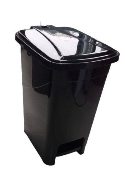 15 Lt Slim Pedallı Plastik Çöp Kovası Siyah Renkli