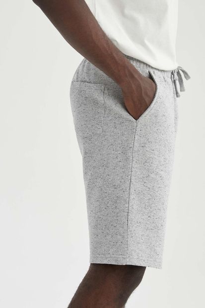 DeFacto Slim Fit Sweatshirt Kumaşı Şort - 8