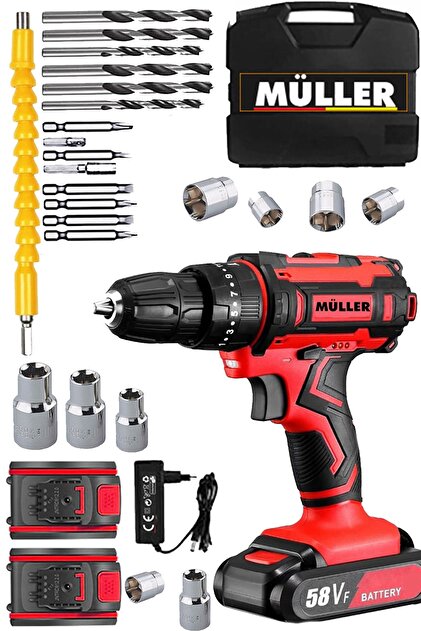 Müller Germany X-torq 24 V 5 Ah Darbeli Çift Metal Şanzıman Çift