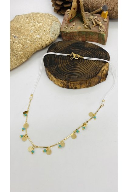 Handmade Ethnic Authentic Hippie Bohemian Lacquer Coated Necklace