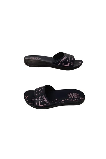 Navy Blue-red Women's Daily Slippers