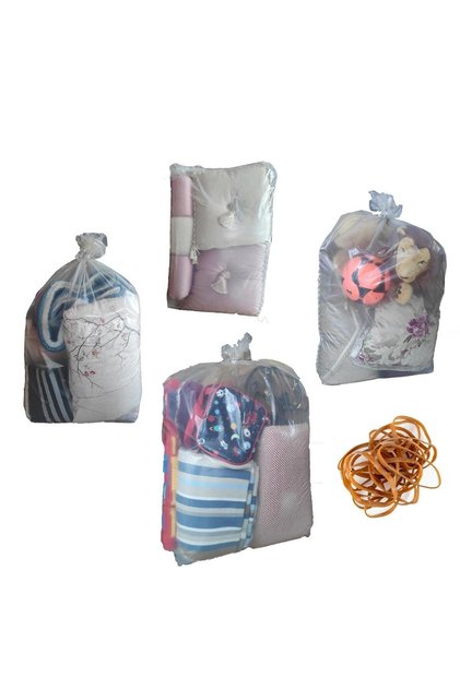 10 Pieces Transparent Elastic Large Size Odorless Clothes - Quilt Blanket, Thick Storage Bag 80x110