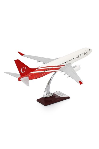 - Maket Uçak - Boeing 737-800 1/100 - Türkiye Özel Tasarımlı Uçak Model F