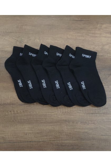 Men's 6 Pairs Half Conch Sports Socks Economical