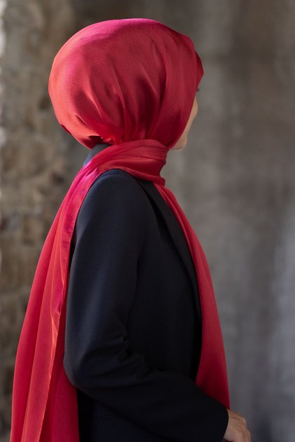 Jan Jan Shawl Red-4