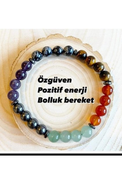 Certified Chakra Gemstone Bracelet (aventurine, agate, tiger's eye, obsidian, amethyst, natural stone bracelet)