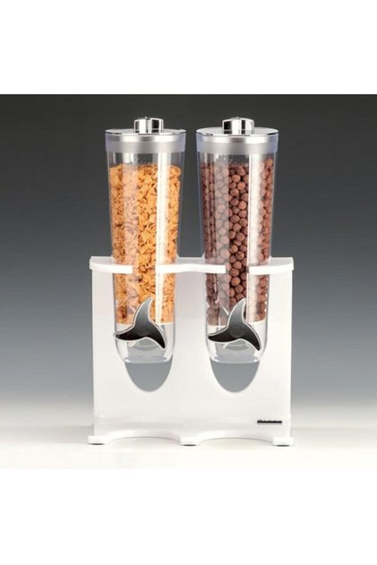 Cornflakes Tool with Stand, 2 Pieces, 28x17x44 Cm, White