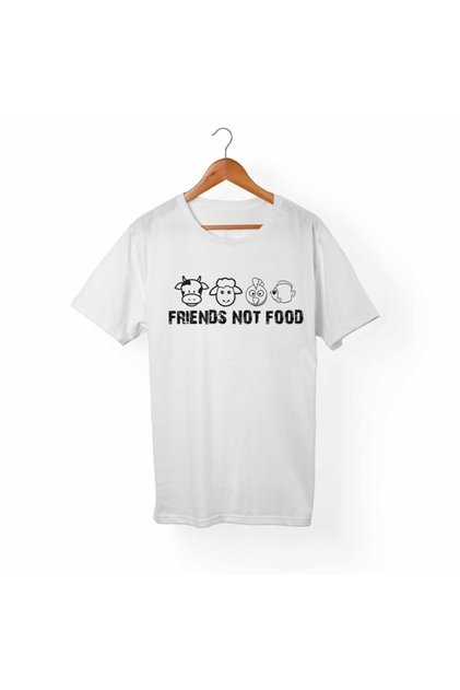 Unisex Vegan-friend Not Food White T-Shirt