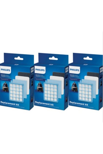 Philips FC-9323 Powerpro Compact Original HEPA филтер сет, 3 кутије