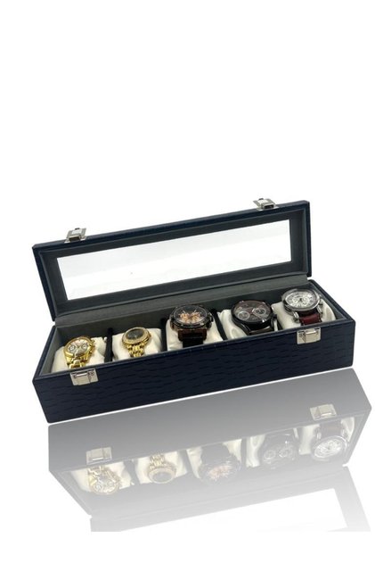 Richbox 5-Piece Watch Box Mango Navy