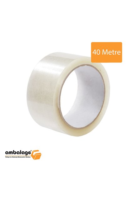 45mm X 40mt Hotmelt Şeffaf Koli Bandı Süper Kalite Koli Bantı