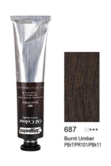 Daler Rowney Georgian Olio Miscelabile Con Acqua 37 Ml - Colore 221 Burnt Sienna (Terra Di Siena Bruciata) - Pittura A Olio Inodore