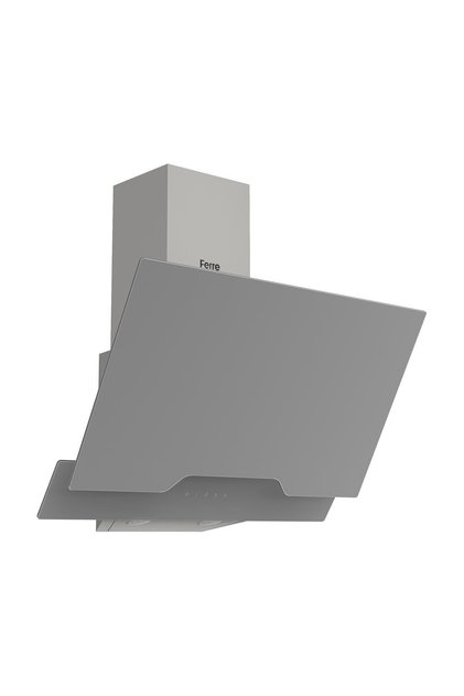 D065 Çift Camlı Girintili Dokunmatik 60 Cm Gri Davlumbaz