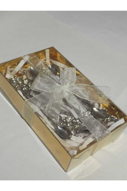 Teaspoon Silver Gold Boxed