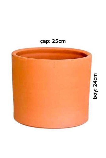 Ruby Terra Cotta Saksı Naturel 25cm