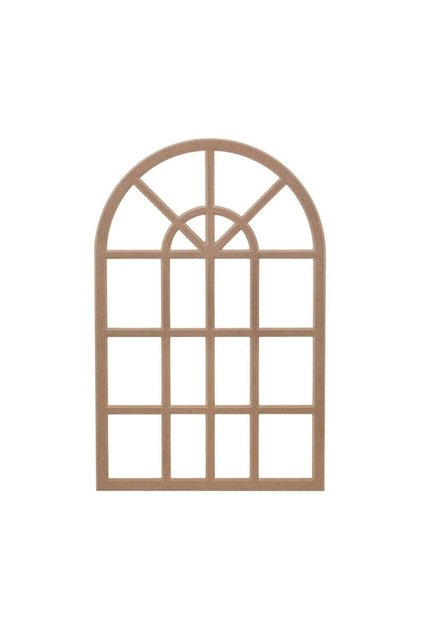 Hint Pencere Ayna Kanallı Boyanabilir Dekoratif Duvar Çerçeve 18mm Ham Mdf 50x70cm