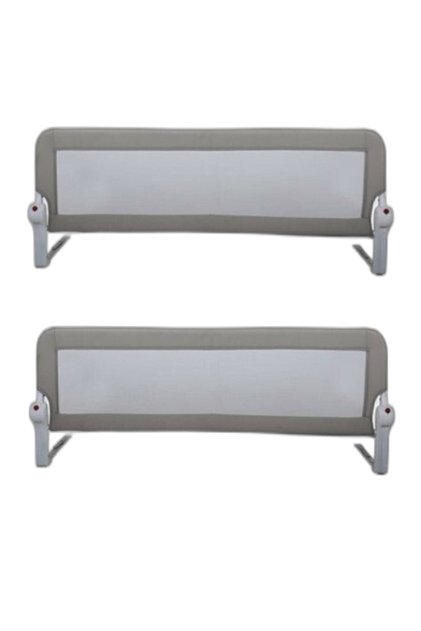 2 Pcs 150 cm Gray One Master Baby Safety Bed Barrier 150cm 2 Pieces