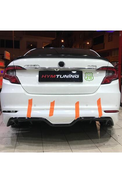 Fiat Egea Sedan Uyumlu Arka Etek Tampon Eki, Boyasız, Abs Plastik, Sedan Uyumludur