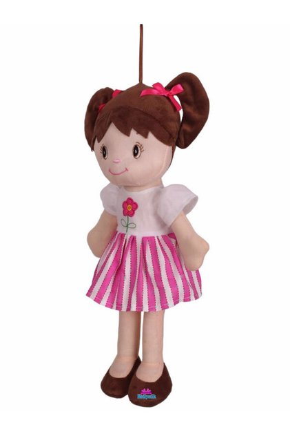 Oyuncak Şirin Elbiseli Sevimli Bez Bebek 40 Cm