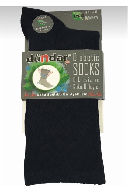 Diyabet Çorabı Şeker Hastaları Için Sıkmayan Özel Kumaş Dndrseker, 41-45