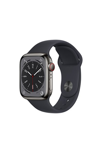 Apple Watch Series 8 GPS + Cellular 41mm Grafit Paslanmaz Çelik