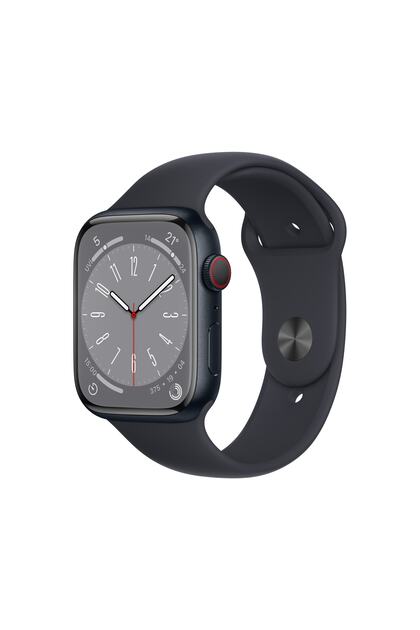 Apple Watch Series 8 45mm GPS+Cellular Gece Yarısı Alüminyum Kasa