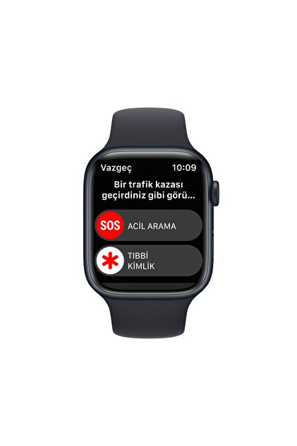 Apple Watch Series 8 45mm GPS+Cellular Gece Yarısı Alüminyum Kasa